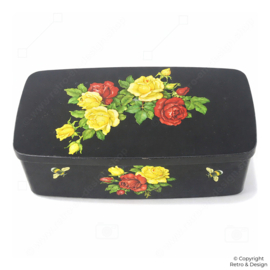 Vintage IRA Storage Tin from Denmark – Floral / Rose Motif