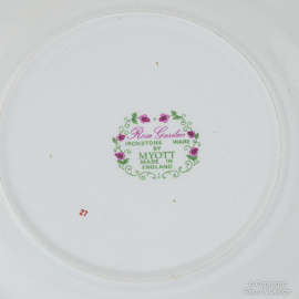 Vintage Myott “Rose Garden” borden – Engeland – set van 5