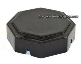 Ashtray by Arcoroc France, Octime black Ø 11 cm