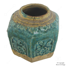 Pot à Gingembre Vintage Shiwan – Céramique Chinoise Émaillée Verte