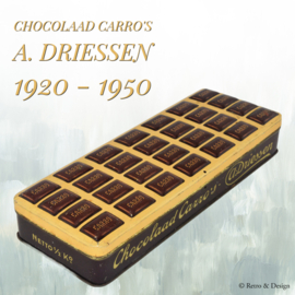 Längliche Blechdose für Chocolate Carro's von A. DRIESSEN