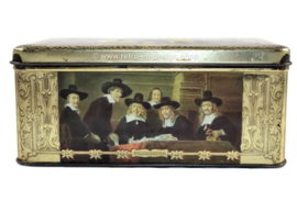 Vintage cigars tin by "ERNST CASIMIR", images of paintings by Rembrandt