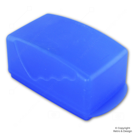 Mantequera vintage Tupperware Impressions – azul transparente (1997)