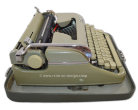 Vintage Olympia Monica draagbare typemachine, Made in West Germany