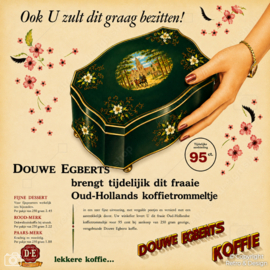 Vintage Green Pickwick Tea Tin by Bekkers Dordrecht Holland (1950–1955)