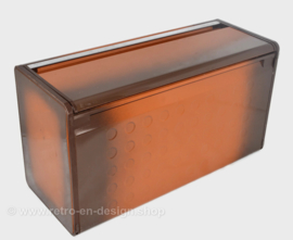 Vintage Brabantia bread bin with hinged lid - Decor Shadow brown 1970s