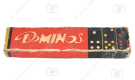 Vintage dominoes with coloured dots on stones, 1950 - 1960