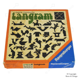 Tangram Vintage: Rompecabezas Chino Original por Ravensburger, 1976
