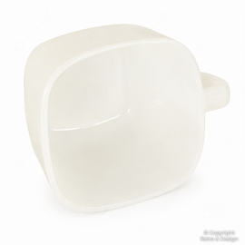 Vintage Arcopal France Opale blanco brillante taza de sopa