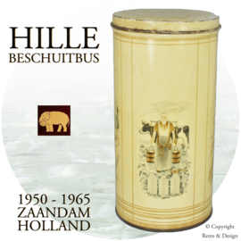 "Enchanting Vintage: Discover the Charm of this Hille's Rusk Tin!"