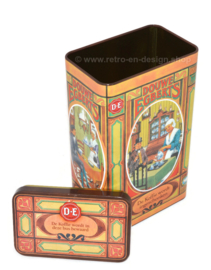 Coffee tin by Douwe Egberts with nostalgic images