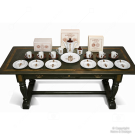 Tetera / Cafetera Vintage Nutroma Servicio de Relojes – Porcelana Mitterteich – Reloj de Pie Holandés