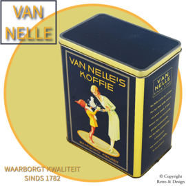 Goûtez l'Histoire : Boîte à Café Vintage Van Nelle avec Gnome Piggelmee