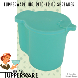 Großer XL Vintage-Tupperware-Krug oder Spender in Pastellblau, 1 Liter