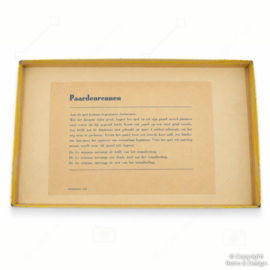 Vintage Paardenrennen bordspel – wedrenspel – ca. jaren 60-70