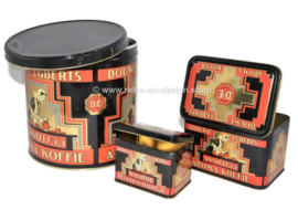 Satz von drei vintage Kaffeedosen für Douwe Egberts