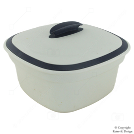 Tupperware Blue and White Multiserver / Steamer / "Serve Wonder" with Lid and Knob