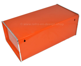 Orange bread bin and storage containers, design Diana, brand Brabantia