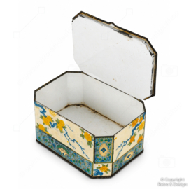 Boîte Vintage Baret Ware N°114 – Coffret Octogonal Art Nouveau / Art Déco – Angleterre Années 1930