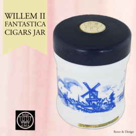 Vintage Opal-Tabakdose für "Fantastica" N.V. Willem II Sigarenfabrieken Valkenswaard - Holland