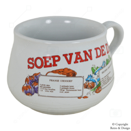 "Découvrez la Tradition : Bols à soupe en terre cuite 'Soupe du jour' néerlandaise pour un service élégant !