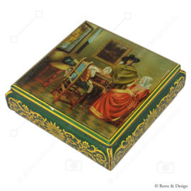 Vintage tin with an image of a painting, by Haribo Lakritzen Bonn