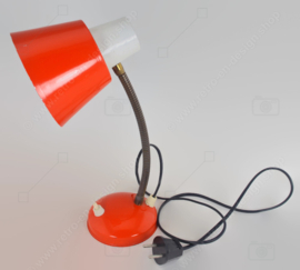 Vintage oranje bureaulampje merk Hala