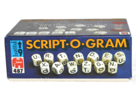Vintage dice game Script.O.Gram - Jumbo letter game 1979