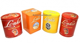 Retro latas de Lonka Old English Fudge, soft Caramel