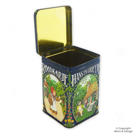 Vintage Fairy Tale Tin by Konmar – Featuring Little Red Riding Hood & Hansel and Gretel