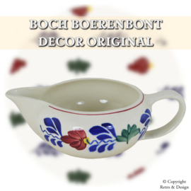 "Nostalgic Elegance: Vintage Boch Boerenbont Milk Jug"