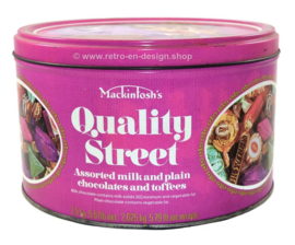 Vintage große runde Blechdose für Mackintosh Quality Street