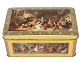 Vintage tin by DE GRUYTER with images of paintings by old masters