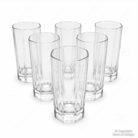 Vintage langwerpig shotglas van Arcoroc France – Octime Clear