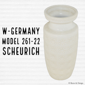 Jarrón vintage de cerámica de Scheurich, modelo 261-22 Decor Alaska