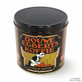 Large Round Douwe Egberts Coffee Tin – “...Lekkere Koffie”