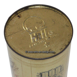 Dutch rusk tin with drawings for HILLE bescuits