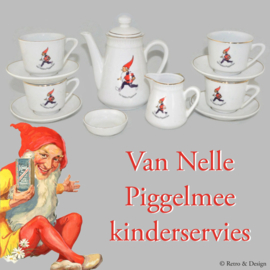 Vintage Van Nelle porseleinen Piggelmee kinderserviesje