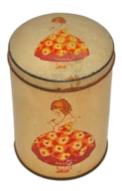 Vintage biscuit tin "Paula", by bakery Paul C. Kaiser 1930-1950