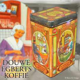 Entdecken Sie den bezaubernden nostalgischen Charme der Friesche Kaffeekanister von Douwe Egberts!