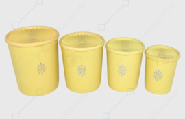 Vintage Tupperware storage containers, storage canisters, Harvest Canisters. Set of four