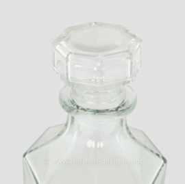 Carafe en verre vintage avec bouchon par Arcoroc France, Luminarc, Octime-Clear