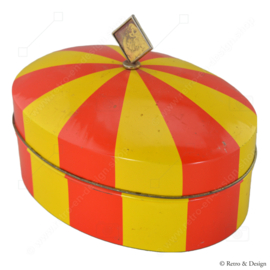 "Betoverende Nostalgie: de Vintage Circuskoektrommel van Bolletje!"