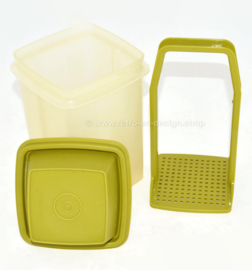 Pick A Deli - Tarro de encurtidos vintage de plástico, Pickle Holder de Tupperware en verde