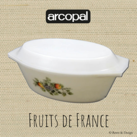 Großer oval geformter Auflauf von Arcopal Fruits de France