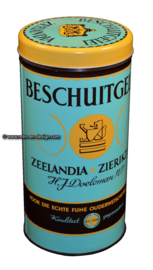 Lata estaño de Jubileo , Zeelandia beschuitgelei 1900 - 2000