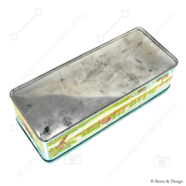 Elongated rectangular tin for "De Bruinkoek, Honing In Uw Woning"