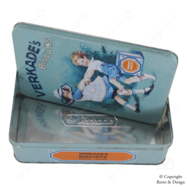 "Nostalgic Verkade Vintage Cookie Tin: A Timeless Piece of Dutch History"