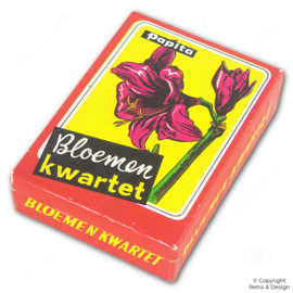 Vintage Bloemenkwartet Papita nr. 881 (1965) met klapdeksel
