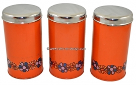 Set vintage Brabantia bechuitbussen jaren 70. "Diana"